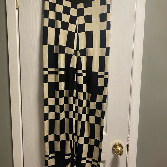 COPY - Paloma Wool Black and White Checkered Pants - Picture 3 of 4